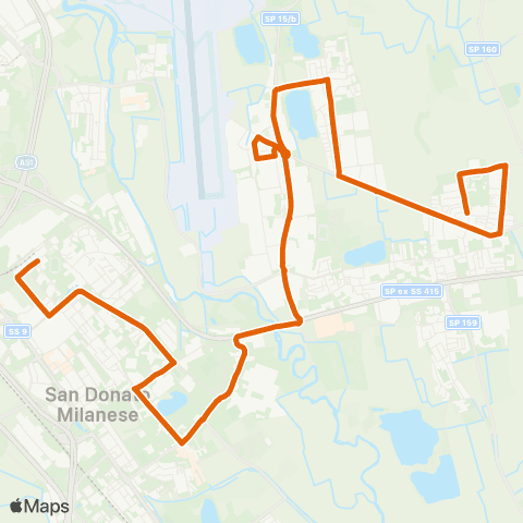 ATM Milano Peschiera B. - S. Donato M3 (Marignano) map