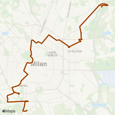 ATM Milano Cascina Gobba - Abbiategrasso map