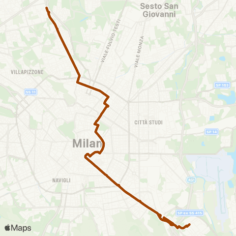 ATM Milano Comasina M3 - San Donato M3 (Chiusura Piazza Velasca) map