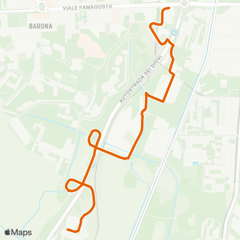 ATM Milano Famagosta M2 - Cantalupa map