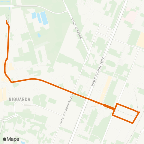 ATM Milano Bicocca M5 - Niguarda (Parco Nord) map
