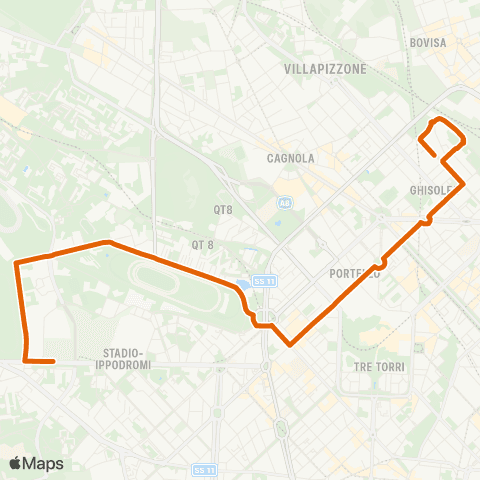 ATM Milano S. Siro Stadio M5 - Govone map