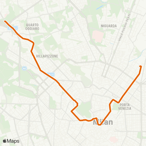 ATM Milano Greco - Roserio map