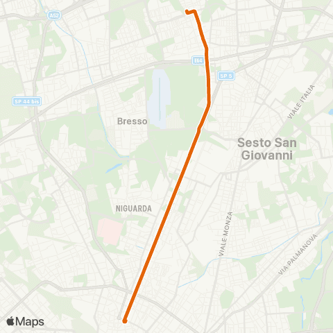 ATM Milano Bicocca M5 - Cinisello B. map