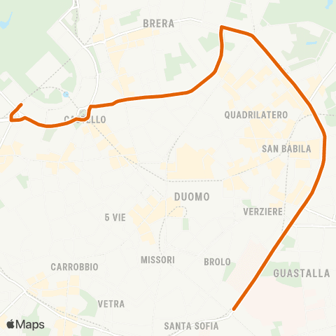 ATM Milano Sforza - Cadorna FN M1 M2 map