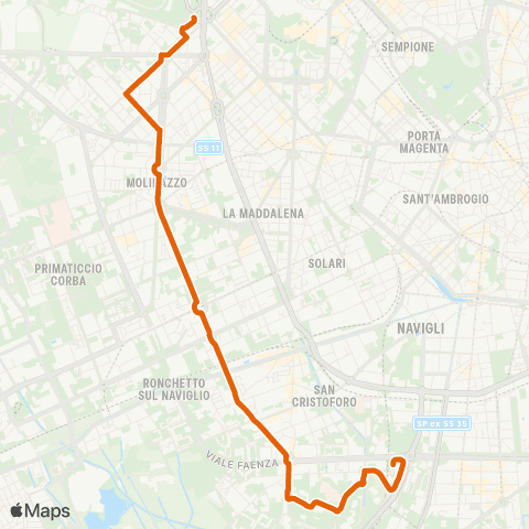 ATM Milano Famagosta M2 - Lotto M1 M5 map