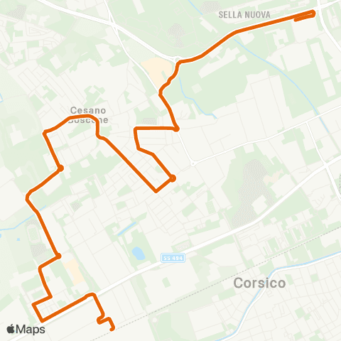 ATM Milano Cesano Boscone FS - Milano (Bisceglie M1) map