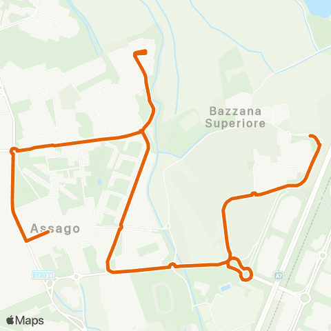 ATM Milano Assago (Via Del Sole) - Assago (Via Bazzana) map