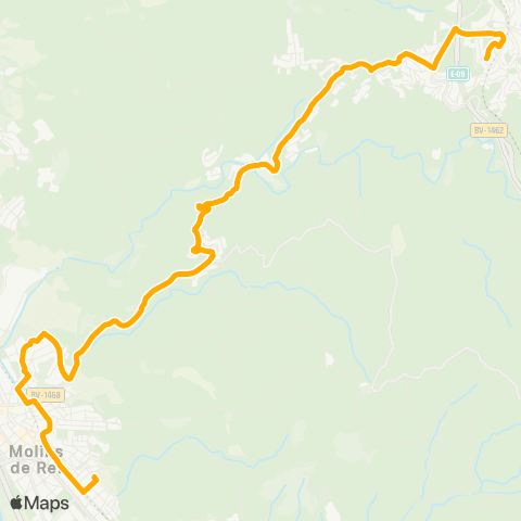 AMB Molins R.-Fgc La Floresta map