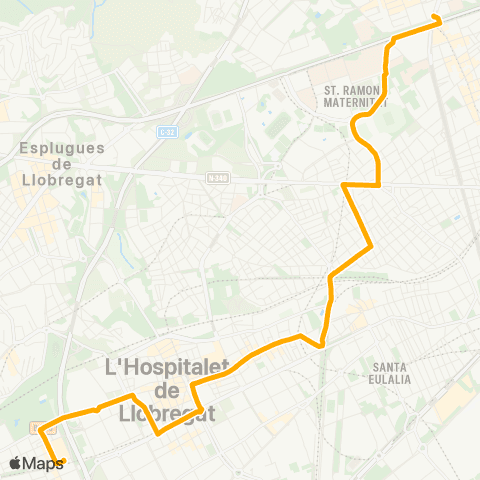 AMB Barcelona-Cornellà L. map