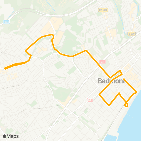 AMB Metro Pep Ventura-Metro Fondo map