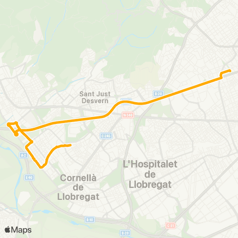 AMB Barcelona-St. Joan D. map