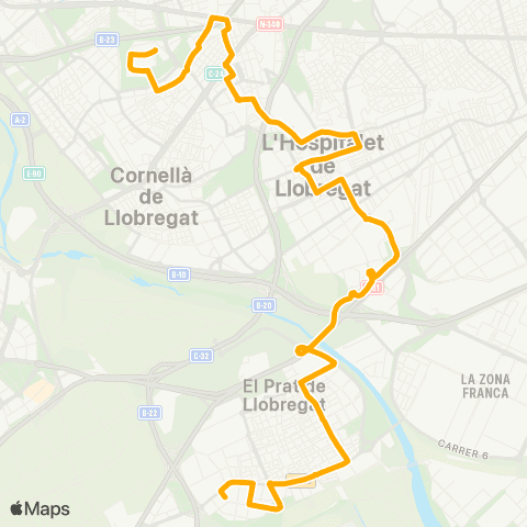 AMB St. Joan D.-El Prat L. map