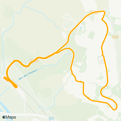 AMB Estació / Nucli map