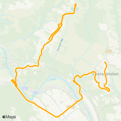 AMB Nucli Urbà-Can Santeugini map