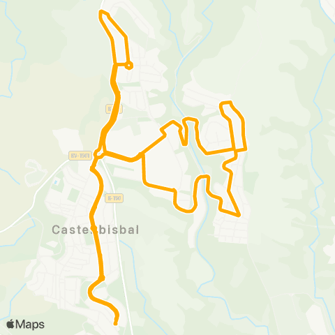 AMB Nucli-Comte De Sert-Can Costa-Nucli map