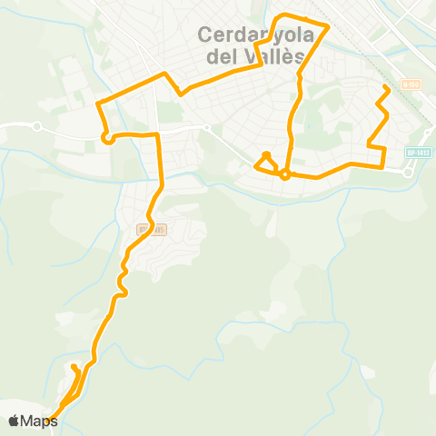 AMB Canaletes-Can Coll map