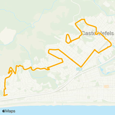 AMB Can Roca-El Poal map