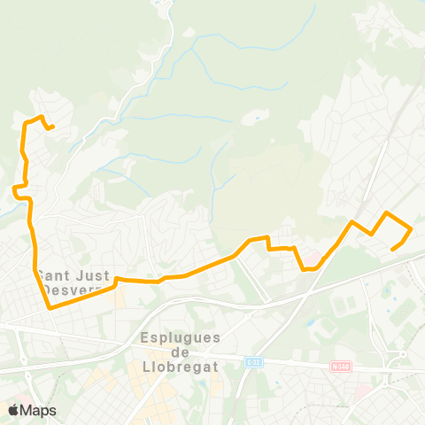 AMB St. Just D.-Barcelona map