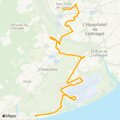 AMB St. Feliu L.-Gavà Mar map