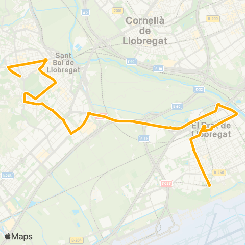 AMB St. Boi L.-El Prat L. map