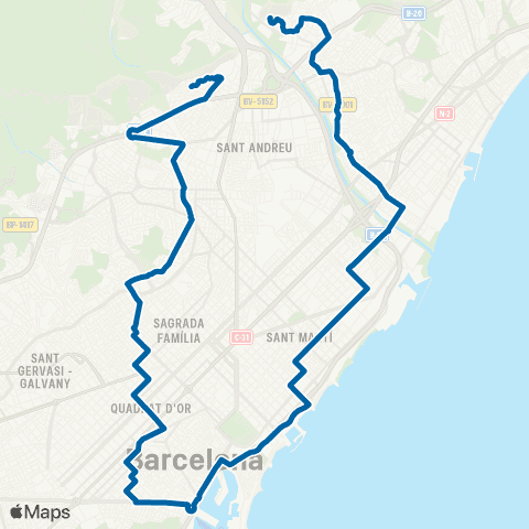 AMB Station. Coloma G.-Canyelles map