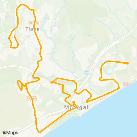 AMB Tiana-Montgat map