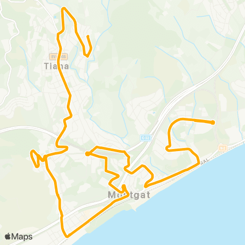 AMB Montgat-Tiana map