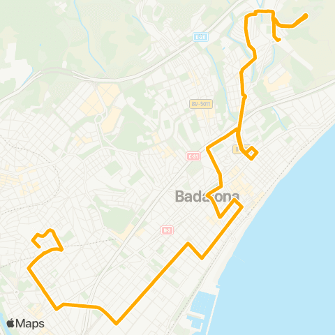 AMB Llefià-Pomar / Les Guixeres map