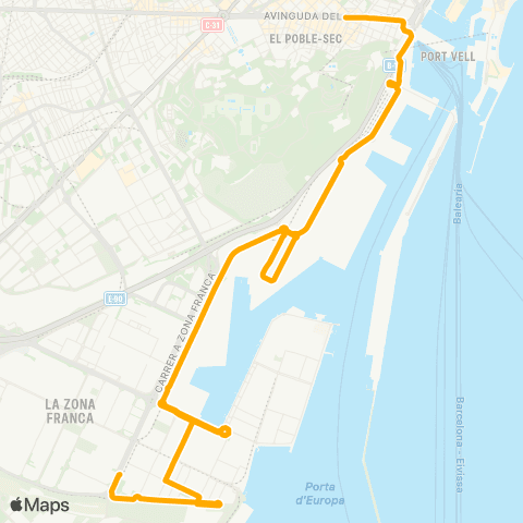 AMB Metro Paral·Lel-Metro Zal | Riu Vell map