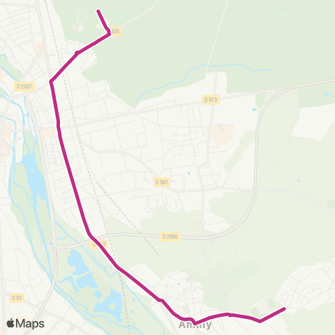 Amelys Amilly Amilly Stade / Montargis Lycée en forêt map
