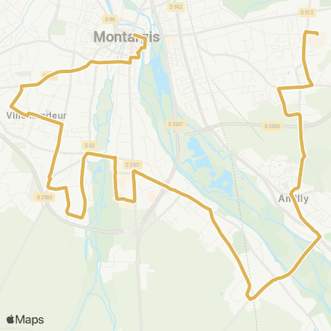 Amelys Montargis Mirabeau / Amilly Hôpital map