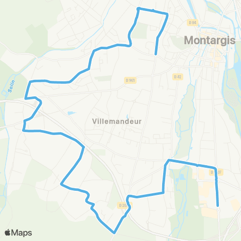 Amelys Montargis Kennedy / Amilly Antibes map