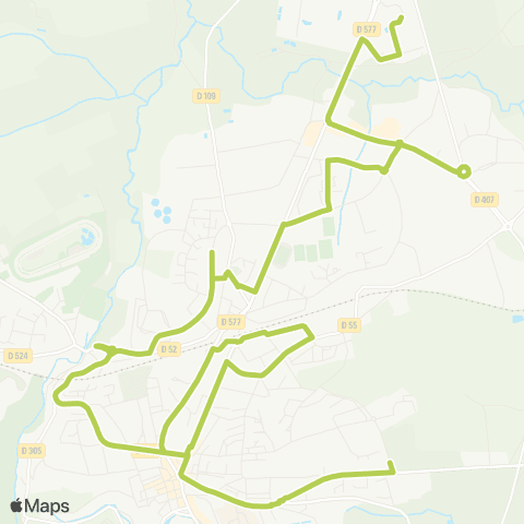 Tiva Mobilité Vire - les Mancellières - Parc commercial map
