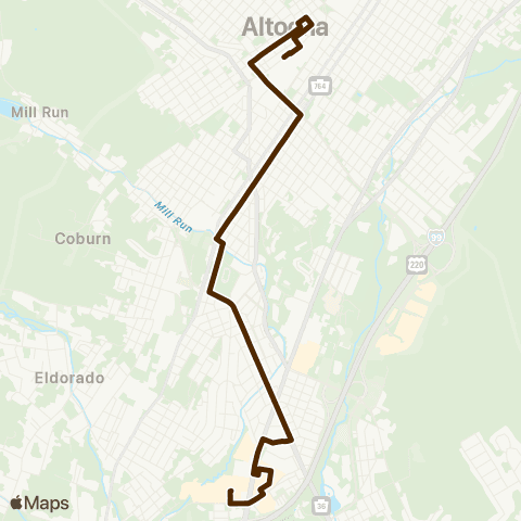 Amtran Plank Road map