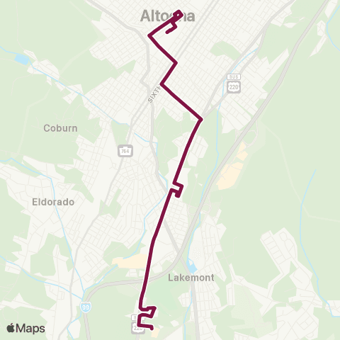 Amtran Pleasant Valley map