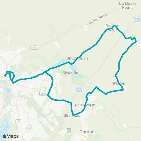 Arriva Midlands Stores - Corporation St map