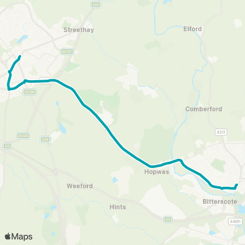 Arriva Midlands Corporation St - Bus Station map