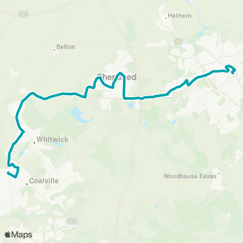 Arriva Midlands Memorial Square - High Street map