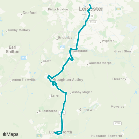 Arriva Midlands George Street - St Margaret's Bus Sta map