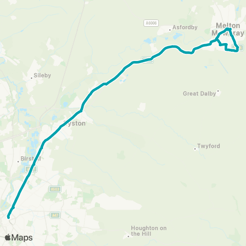 Arriva Midlands Haymarket Bus Station - Crown Inn map