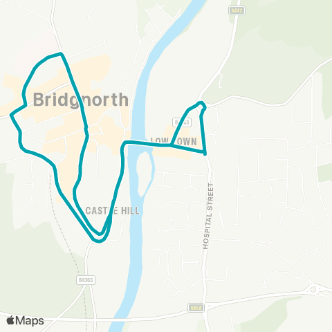 Arriva Midlands Sainsbury's - Sainsbury's map