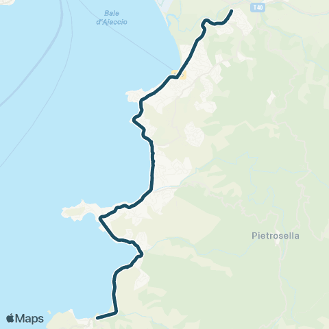 Navettes Andemu Prunelli - Verghia map