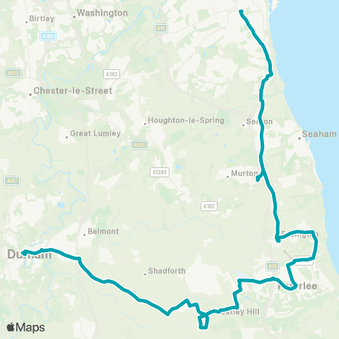 Arriva North East Interchange - Bus Station Stand C map