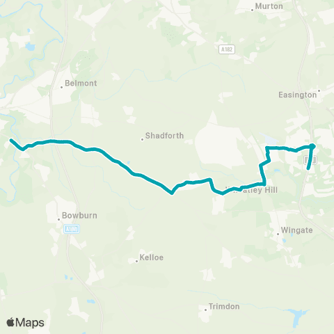 Arriva North East East Durham College / Campus - College map