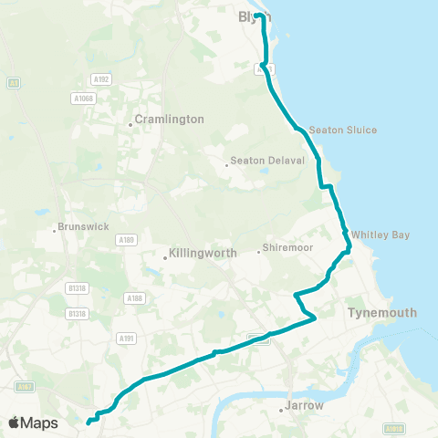 Arriva North East Haymarket Bus Station - Bus Station map