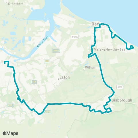 Arriva North East High Street - Bus Station Stand 11 map