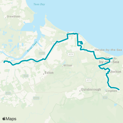 Arriva North East Meadow Dale Court - Bus Station Stand 11 map