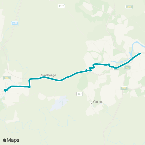 Arriva North East Tubwell Row - Bus Station Stand 11 map