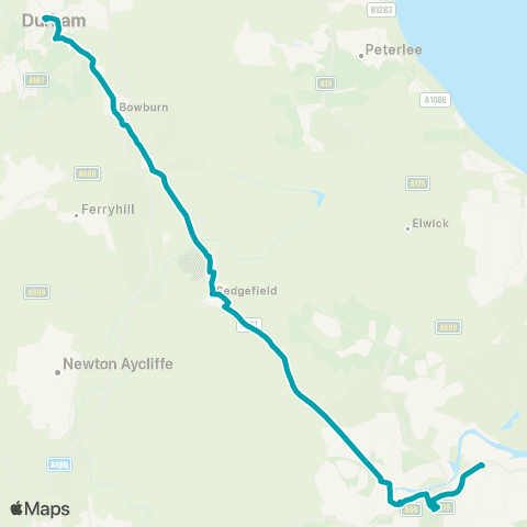Arriva North East Bus Sta Stand K - Bus Sta Stand 11 map